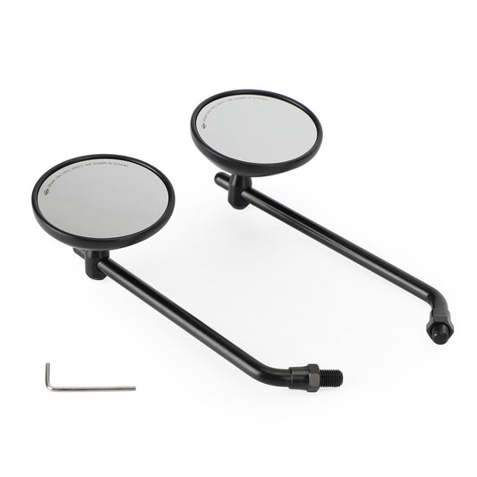 Rétroviseurs noirs classiques droit et gauche 10 mm pour Honda CB Shadow Cruiser
