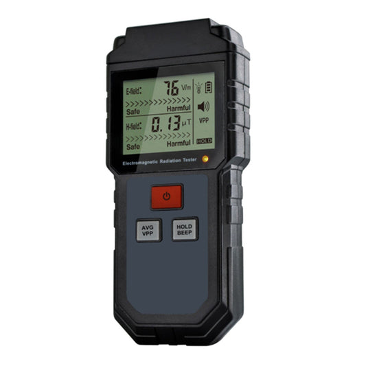 Détecteur de rayonnement électromagnétique LCD portable, compteur EMF, dosimètre
