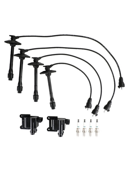 Ignition Coil+Wire+Spark Plug Kit UF180 UF181 UF182 UF294 For 1997-2001 Toyota Camry RAV4 L4