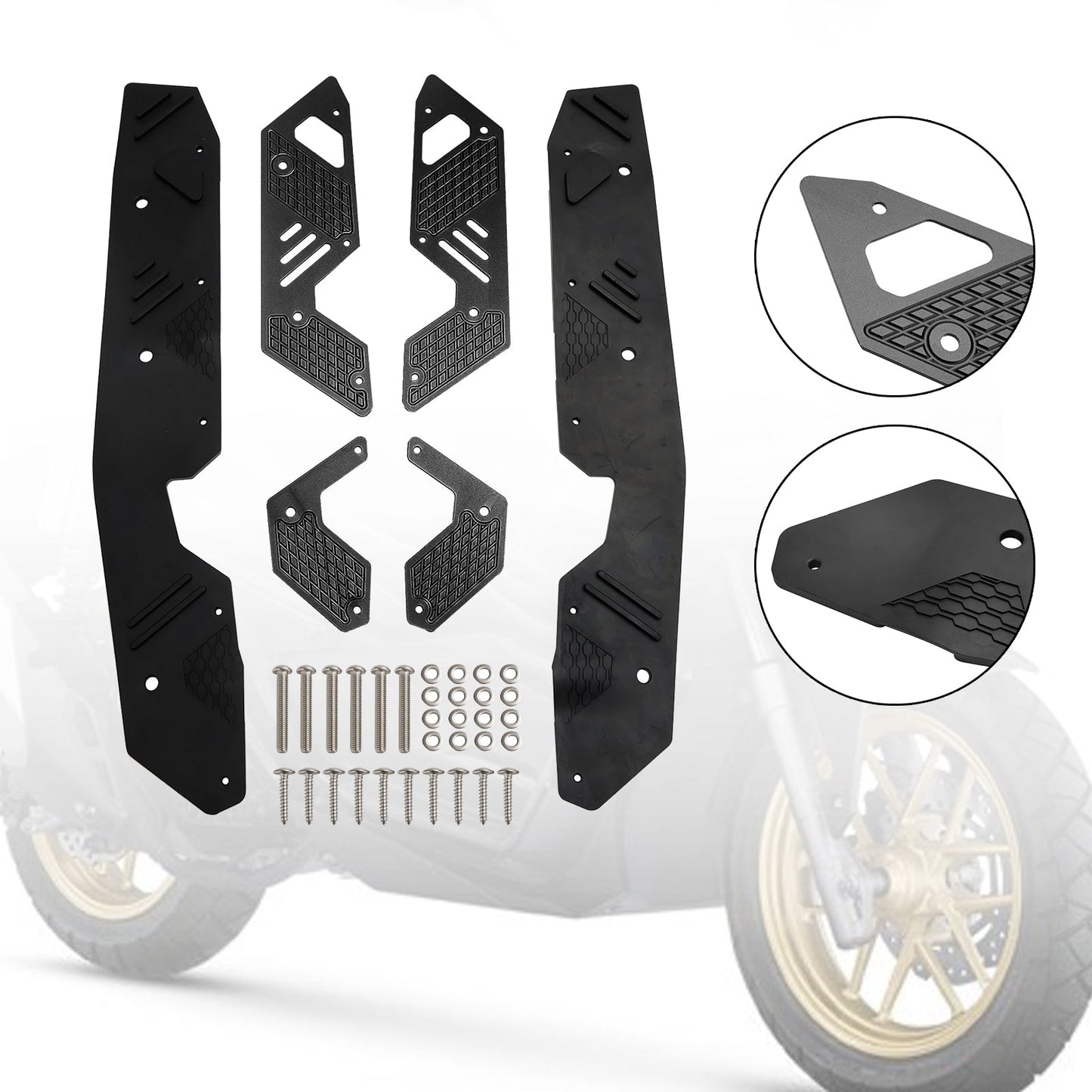 Reposapiés, estriberas, pedal, placa de protección, compatible con HONDA ADV160 2022-2023