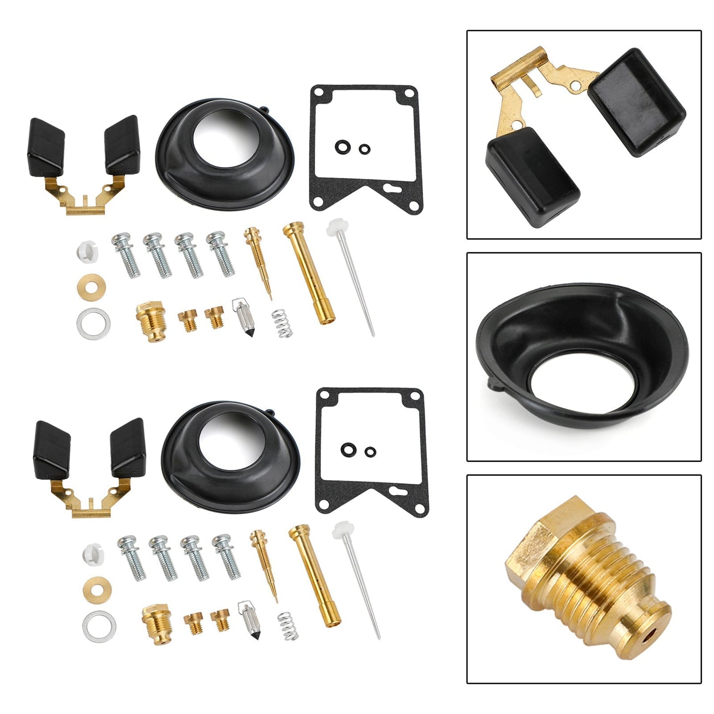 Kit de reparación y reconstrucción de carburador Yamaha Virago 750 XV750 (2 juegos) 1981-1983