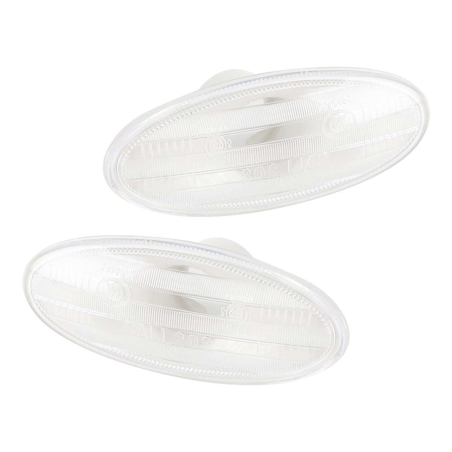 Boîtier de clignotant transparent pour feux de position latéraux Nissan 26160-89900, 2 pièces