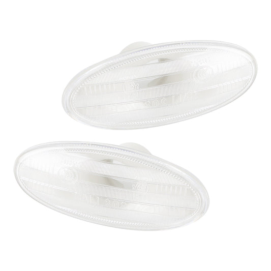 Boîtier de clignotant transparent pour feux de position latéraux Nissan 26160-89900, 2 pièces