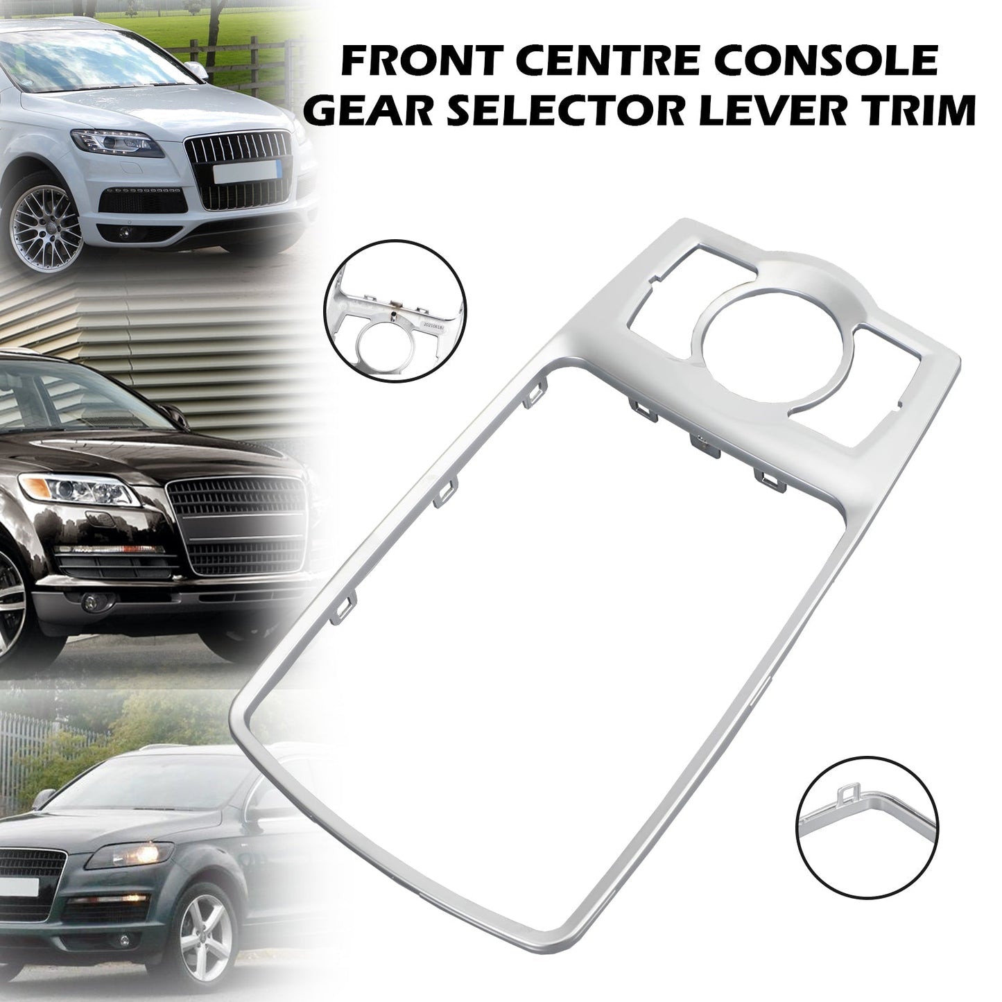 Marco de consola delantera Audi Q7 2007-2014 4L0864260A Plata