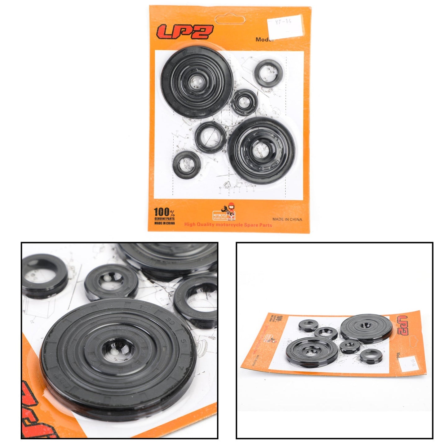 10pcs 04-17 Honda CRF250R CRF250X Complete Engine Oil Seal Crankcase Kit