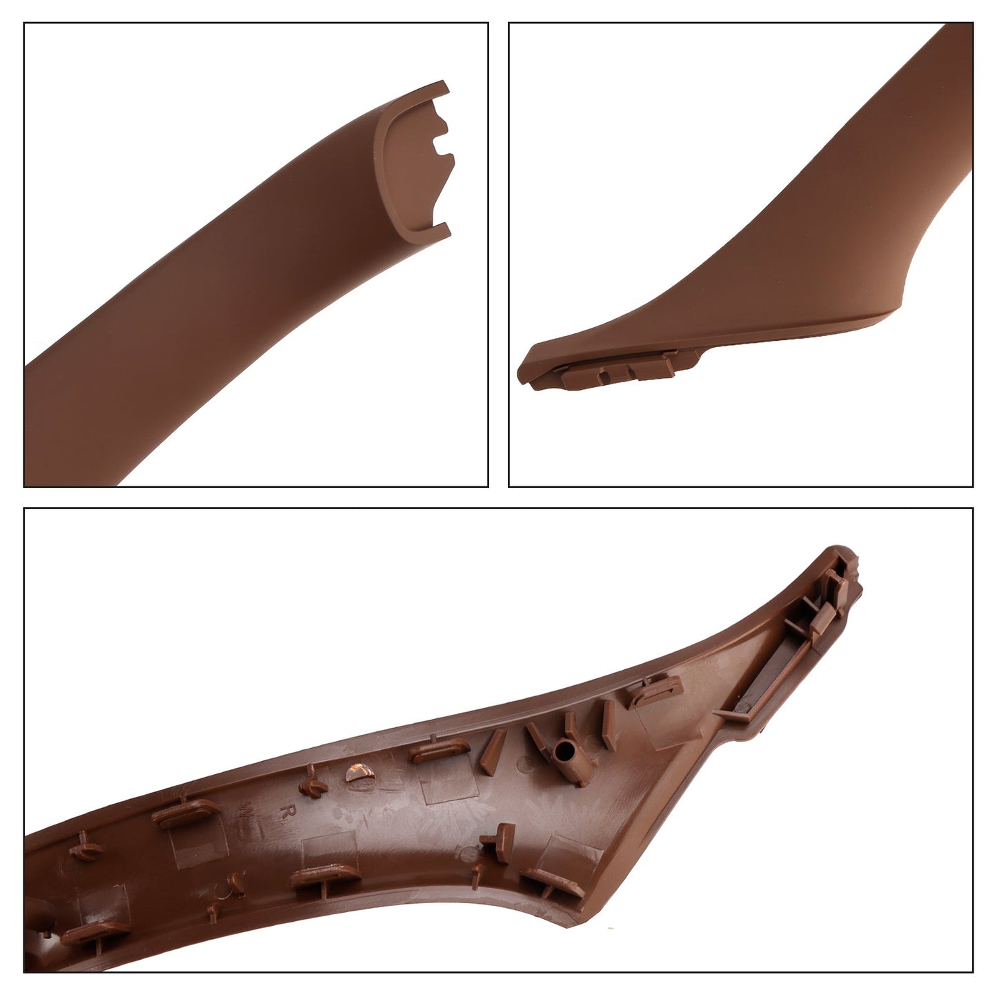 BMW F10 7Pcs Left & Right Red Brown Interior Door Handle Panel Cover Trim Set
