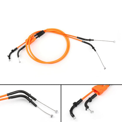 Throttle Cable Push/Pull Wire Line Gas For Kawasaki Z1000 2007-2008 Black