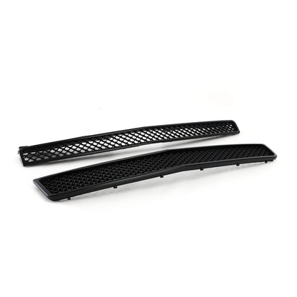 Chevy 2007-2014 Tahoe/Suburban GM1200596 GM1200563 2PCS Glossy Black Mesh Front Bumper Grille