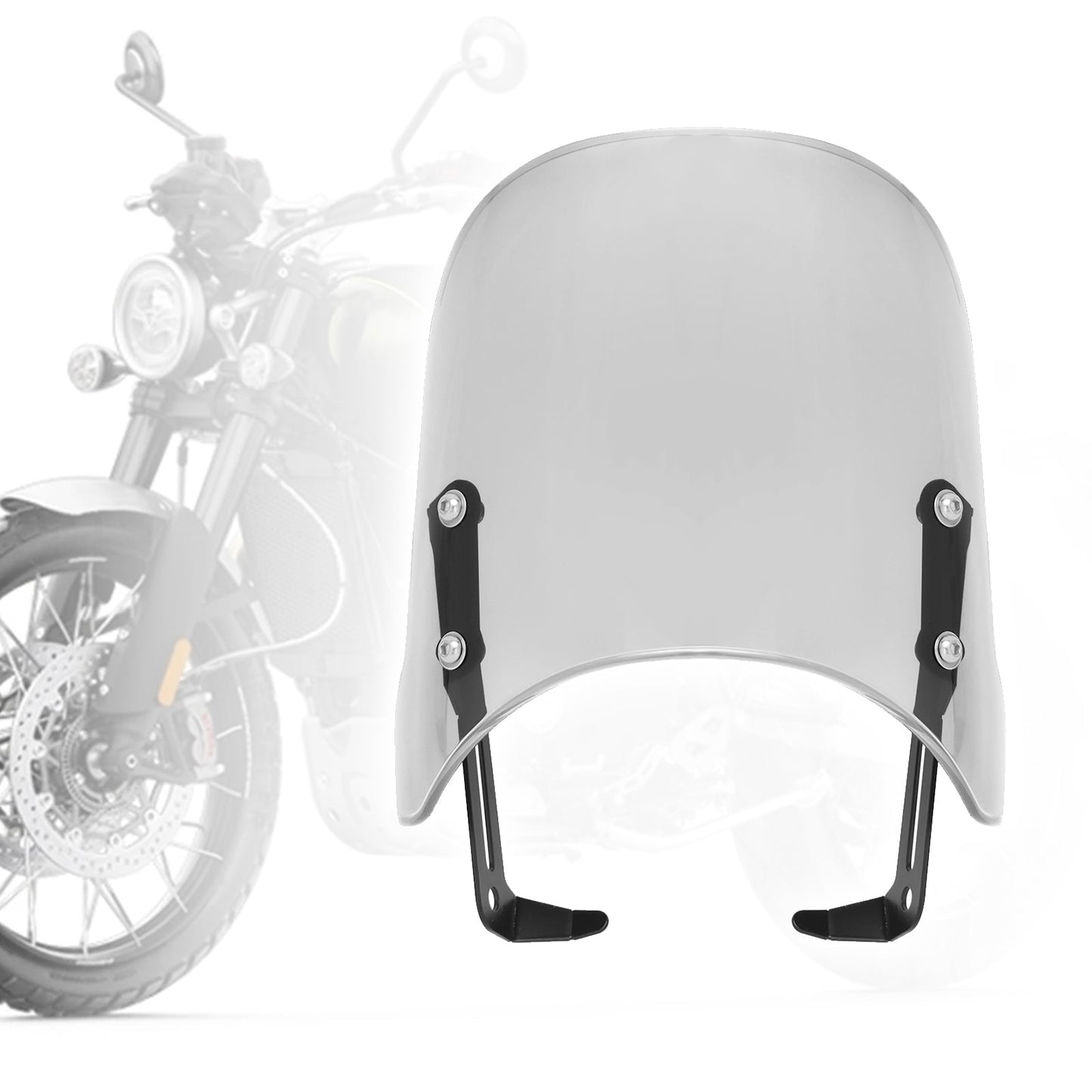 Pare-brise transparent pour Scrambler 1200 XC XE 19-23 et Street Twin 900 16-23
