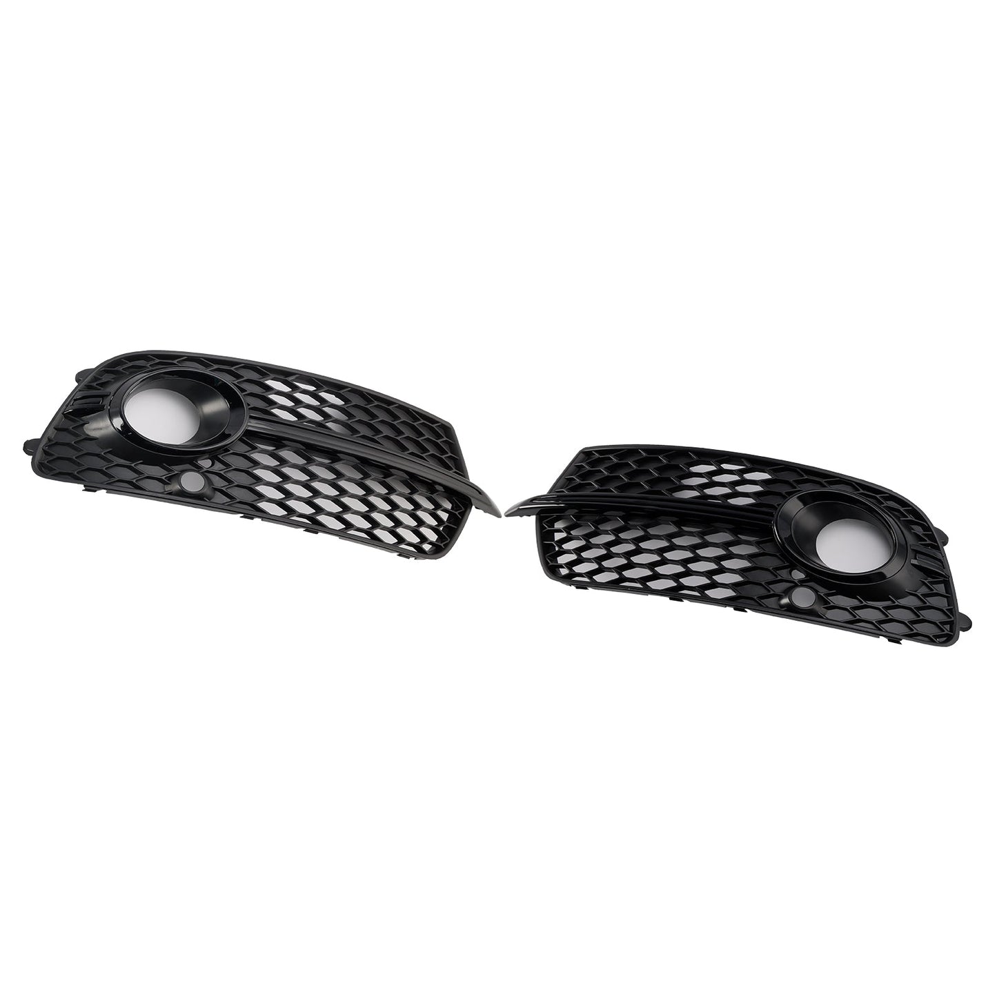 2013-2017 Front Bumper Fog Light Grill Grille Fit Audi Q5 S-Line SQ5 Black