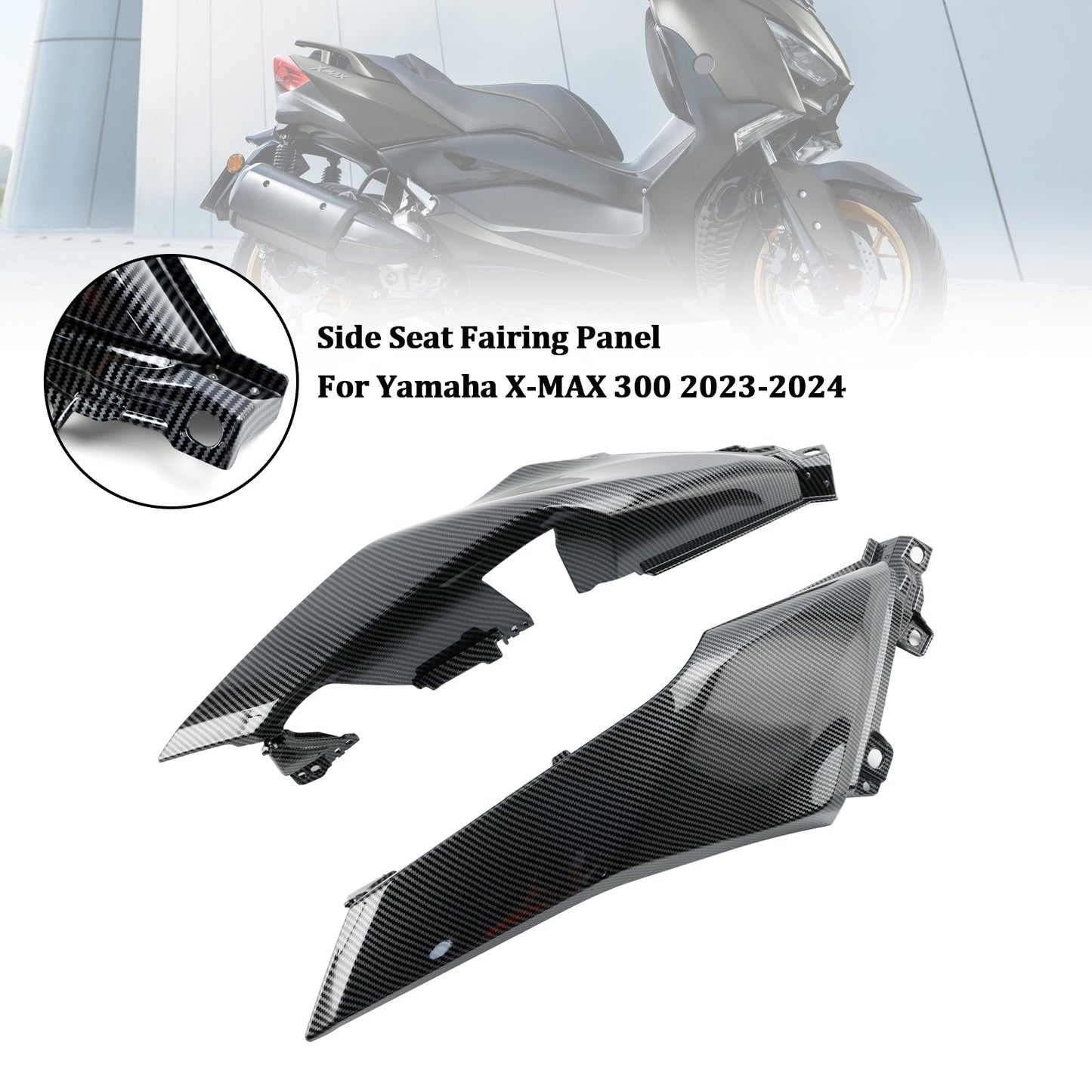 Panel de carenado del asiento trasero lateral de la Yamaha X-MAX 300 2023-2024