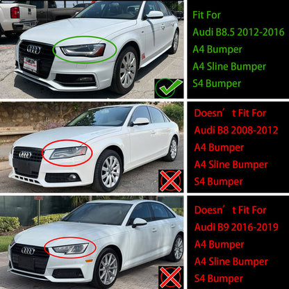 2012-2016 Audi A4 A4 Sline S4 Grill RS4 Style Mesh Front Bumper Gloss Black Grill Replacement