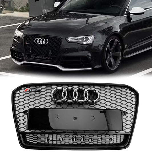 2012-16 Audi A5 S5 B8.5 To RS5 Style Honeycomb Front Bumper Grille Grill