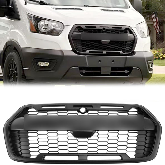 2020-2024 Ford Transit 150 250 350 Front Bumper Grill Replacement Matte Black Grille Raptor Style Grill