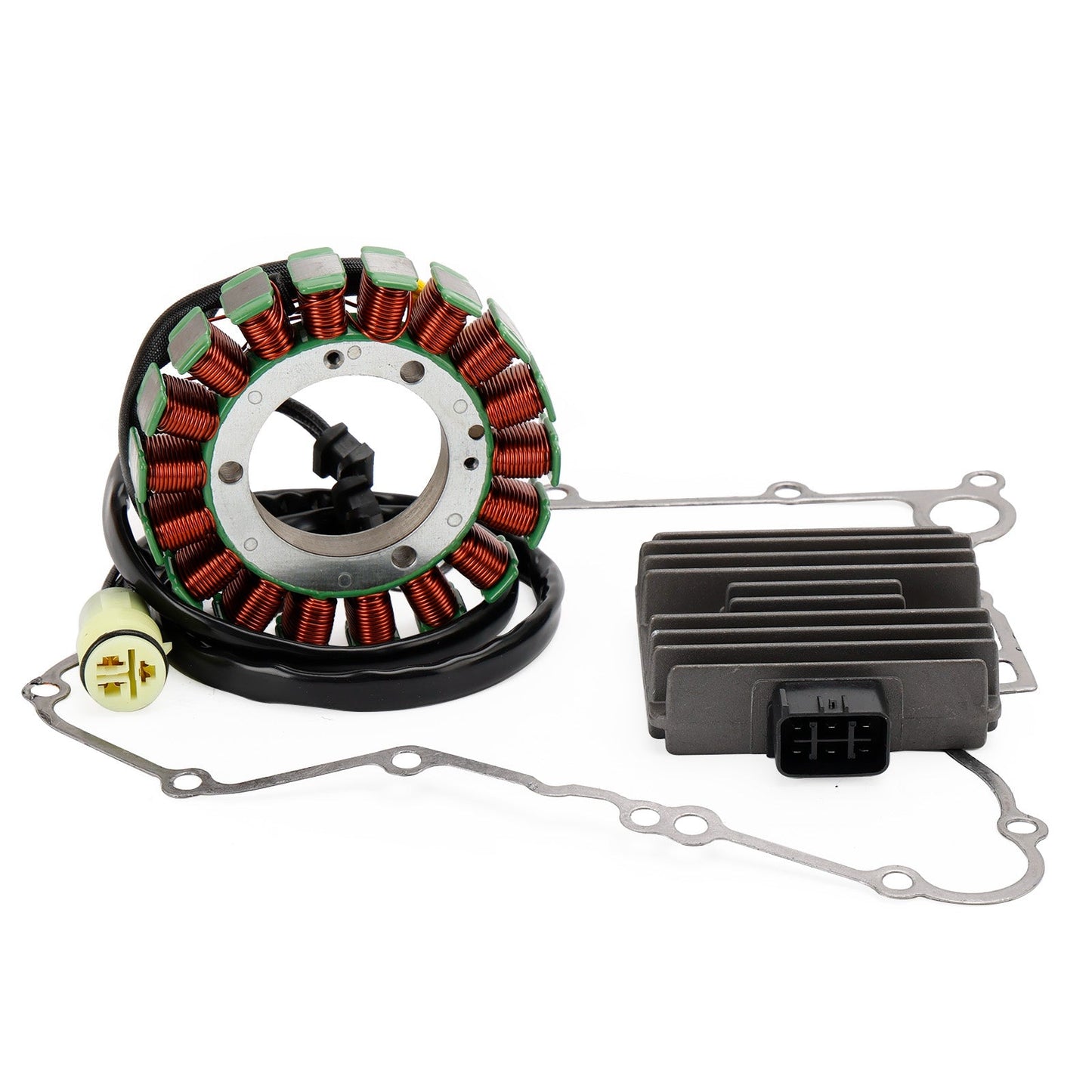 2005-2007 Kawasaki KVF750 Brute Force 750 4X4i Ignition Stator 21003-0012+Rectifier 21066-1127+Gasket 11061-1119