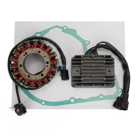 2001-2004 Suzuki VL800 Intruder Volusia Magneto Coil Stator 32101-41F00+ Voltage Regulator 32800-41F10+ Gasket 11483-41F00