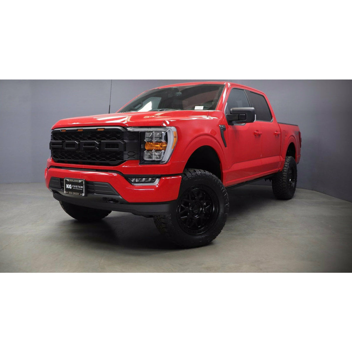 2021-2023 F150 Ford Raptor Replacement ABS Front Bumper Grille Grill W/ LED Generic