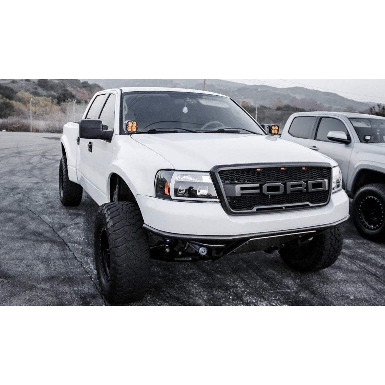 2004-2008 Ford F150 Raptor Style Grille Black/Grey Black Choose