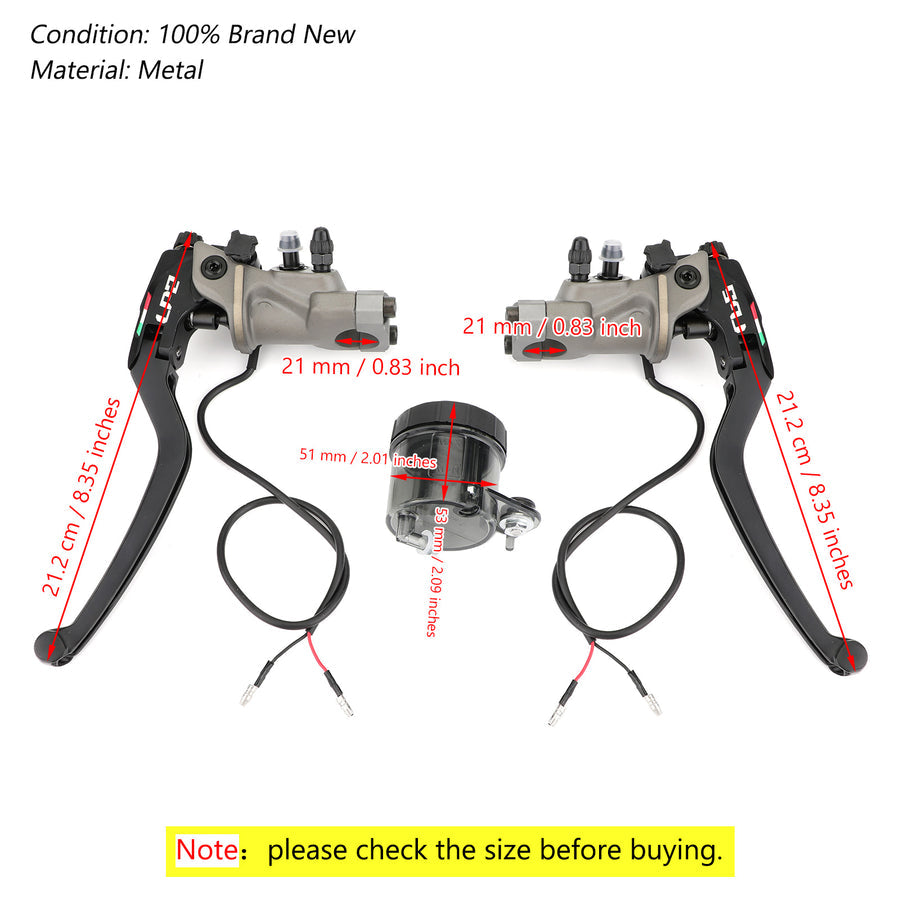 1990-2001 Kawasaki ZX1100/ZX-11 1x Pair Brake Master Cylinder