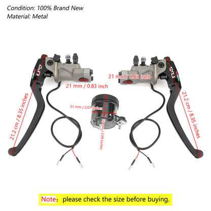 2007-2010 Suzuki Bandit 650 1x Pair Brake Master Cylinder Generic