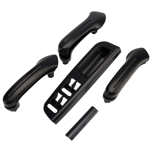 VW Golf MK4/Jetta/Bora/Passat B5 1998-2005 5pcs RHD Interior Door Grab Handle Cover w/ Switch Bezel Trim