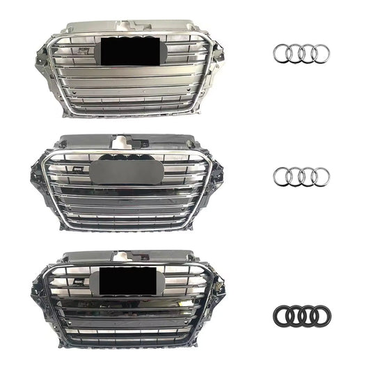 2013-2016 Audi A3 S3 8V To S3 Style High Quality ABS Grille Long Strip Trim Grill