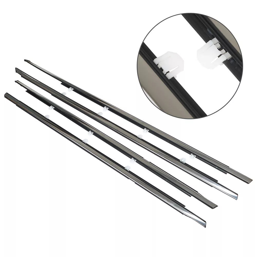 2008-2012 Honda Accord 72910-TA0-A01 4 piezas Burlete de ventana Moldura de sellado Embellecedor