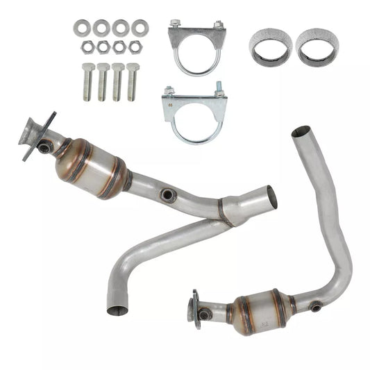 2004-2010 Dodge Dakota 3.7L Y-Pipe Catalytic Converters 645428/20389/19217