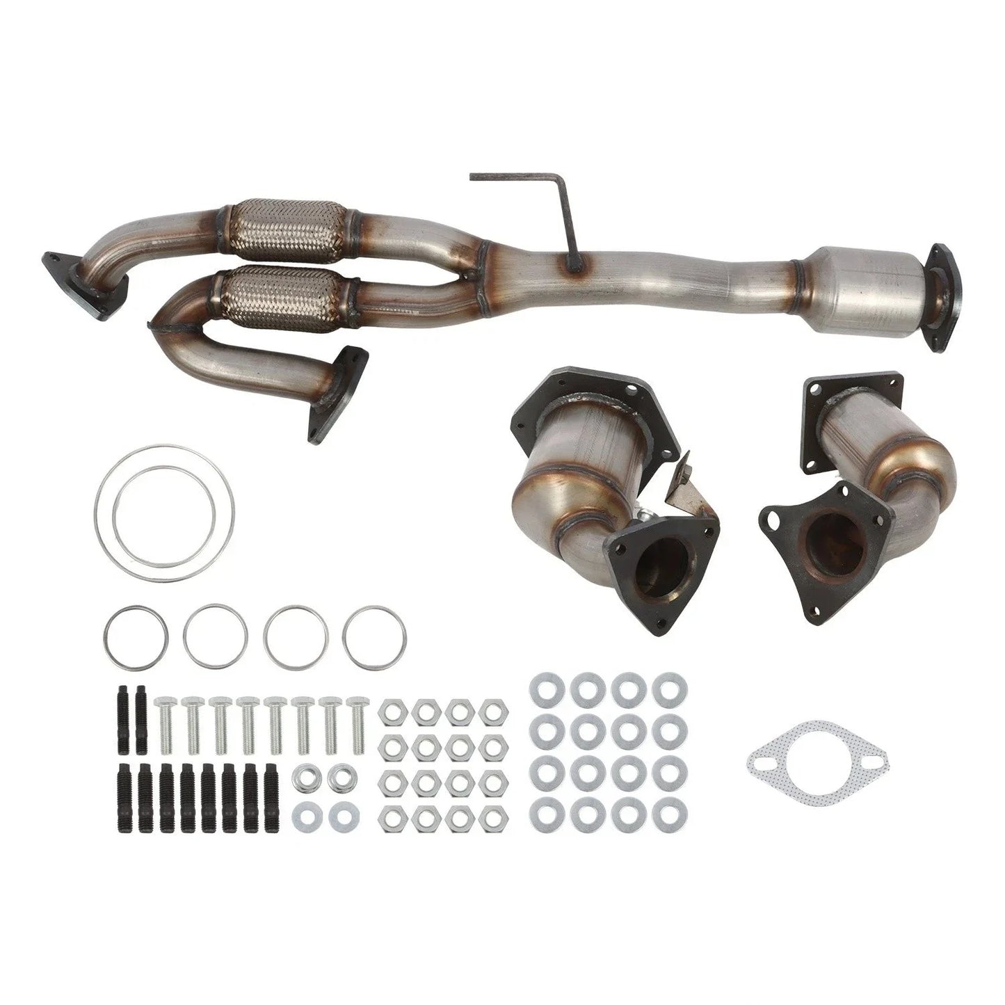 2009-2014 Nissan Maxima 3.5L All Three Catalytic Converter Flex Y-Pipe