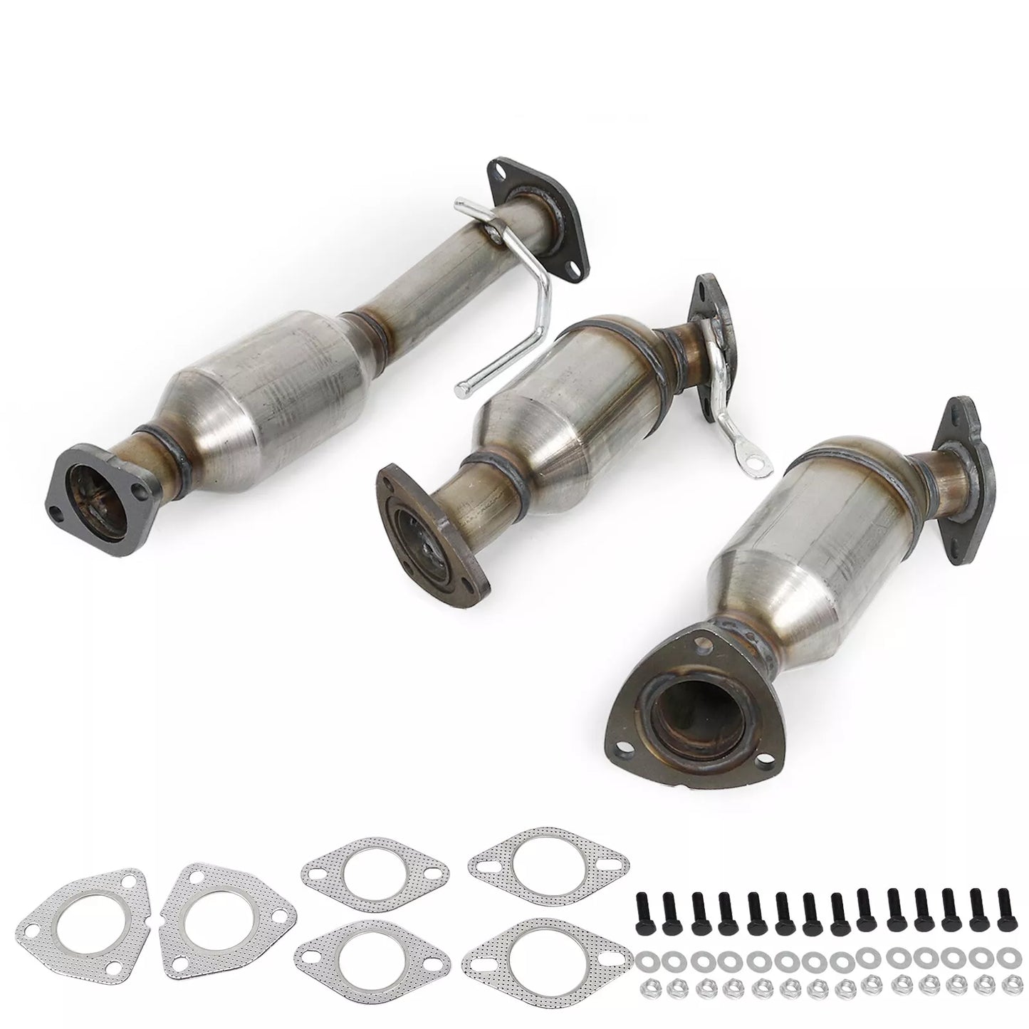 Convertisseurs catalytiques avant et arrière 3 pièces pour Saturn Outlook 3.6L 2007-2010 16547, 16548, 16574