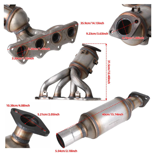2012-2019 Kia Soul 1.6L Both Manifold & Rear Catalytic Converters w/ Gasket