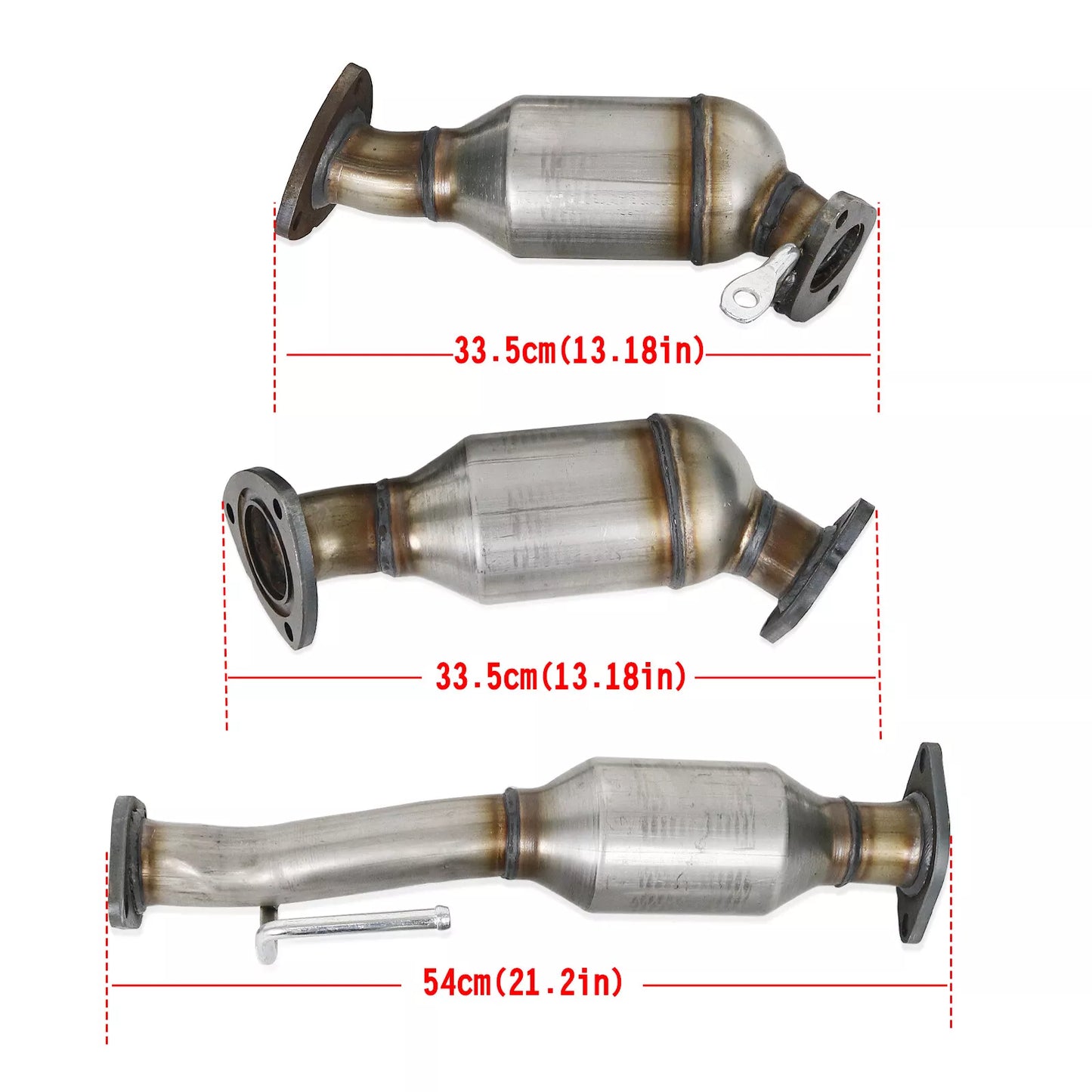 Convertisseurs catalytiques avant et arrière 3 pièces pour Saturn Outlook 3,6 L 2007-2010 16547, 16548, 16574