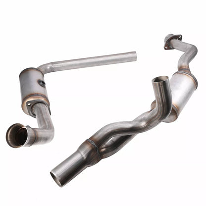 2010-2011 Jeep Wrangler 3.8L Y Pipe Catalytic Converter Complete Set 50498