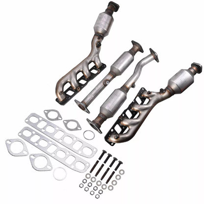 2005-2010 Infiniti QX56 5.6L 4 SET Front & Rear Manifold Catalytic Converters 16478 16479 16489 16488