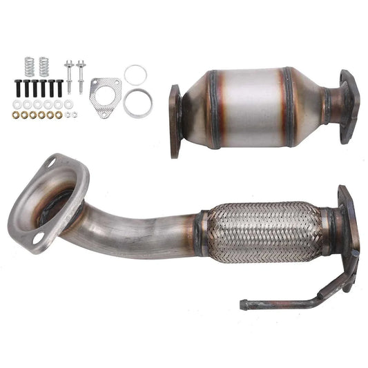 2008-2012 Honda Accord 2.4L 2PCS Flex Pipe+Rear Manifold Catalytic Converter 642118 6H28175