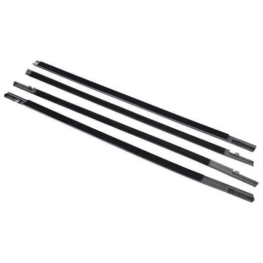 2016-2021 Honda Civic Sedan 4PCS Weatherstrip Window Moulding Trim Seal 72410-TBA-A01 72450-TBA-A01