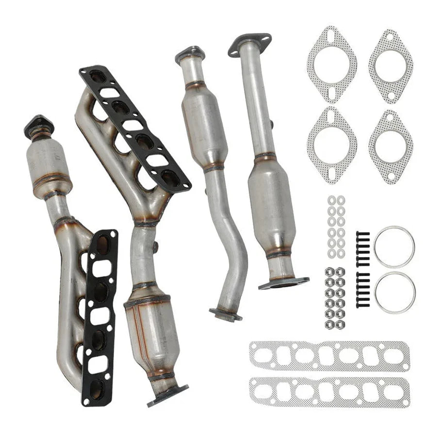 Nissan Titan 5.6L 2004-2015 4pcs Front & Rear Manifold Catalytic Converters 16478 16479 16488 16489