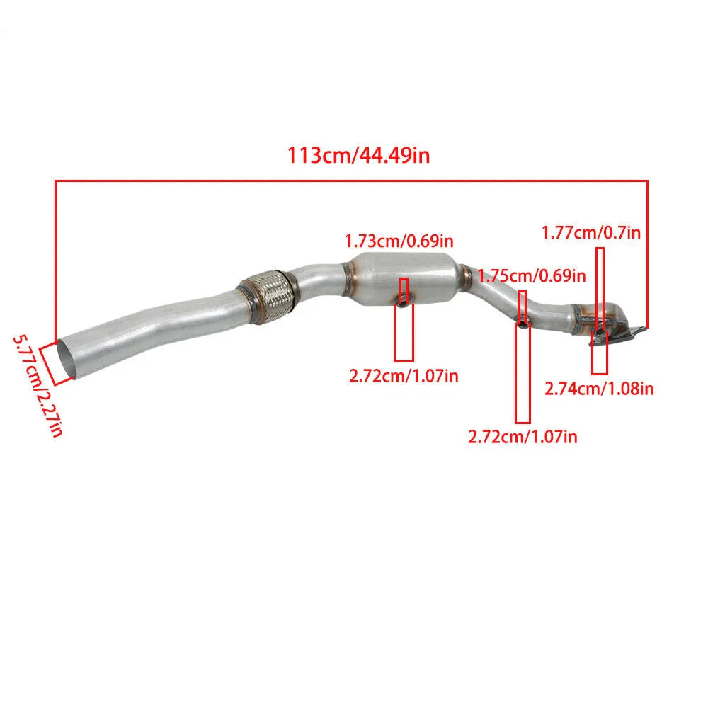 2011-2017 Dodge Charger 3.6L Pair Catalytic Converters With Gasket