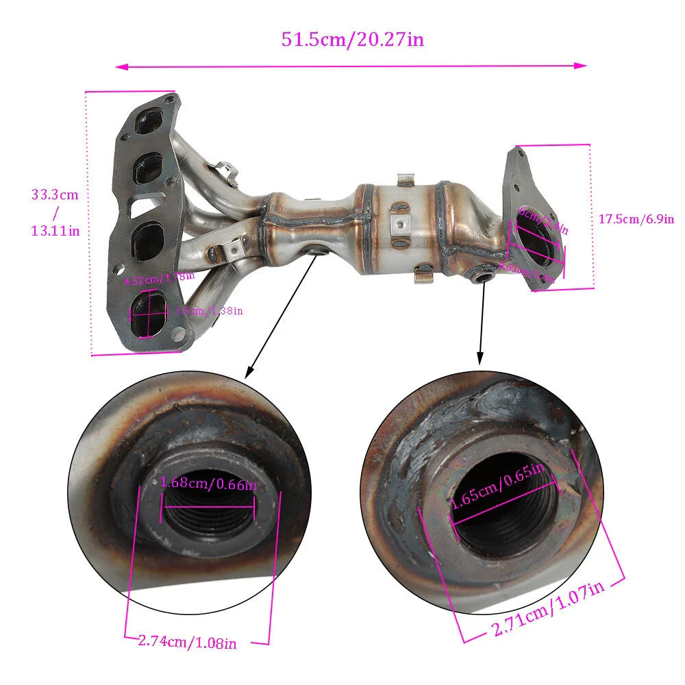 2008-2013 Nissan Rogue 2.5L Exhaust Manifold Catalytic Converter