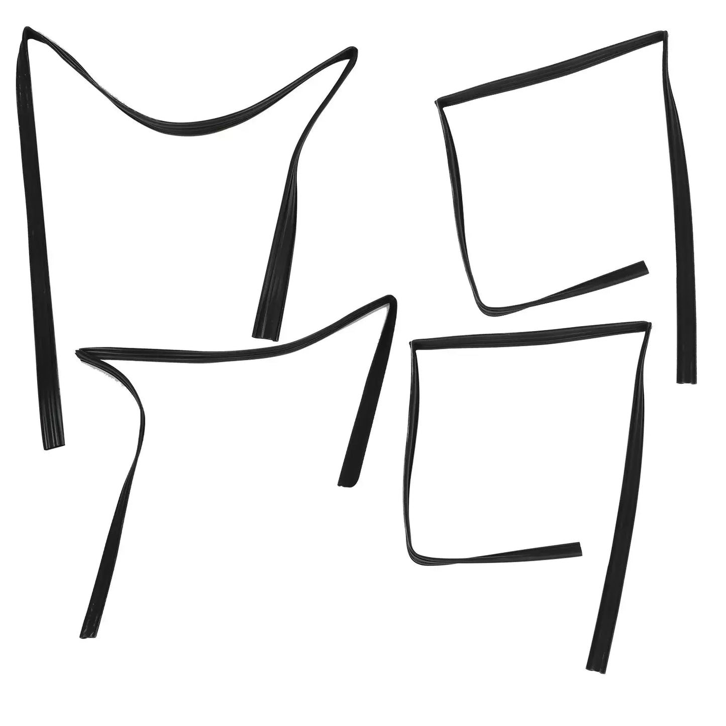 1991-1997 Toyota Land Cruiser FJ80 LX450 4 piezas de junta de goma para moldura de vidrio de puerta 6814160010