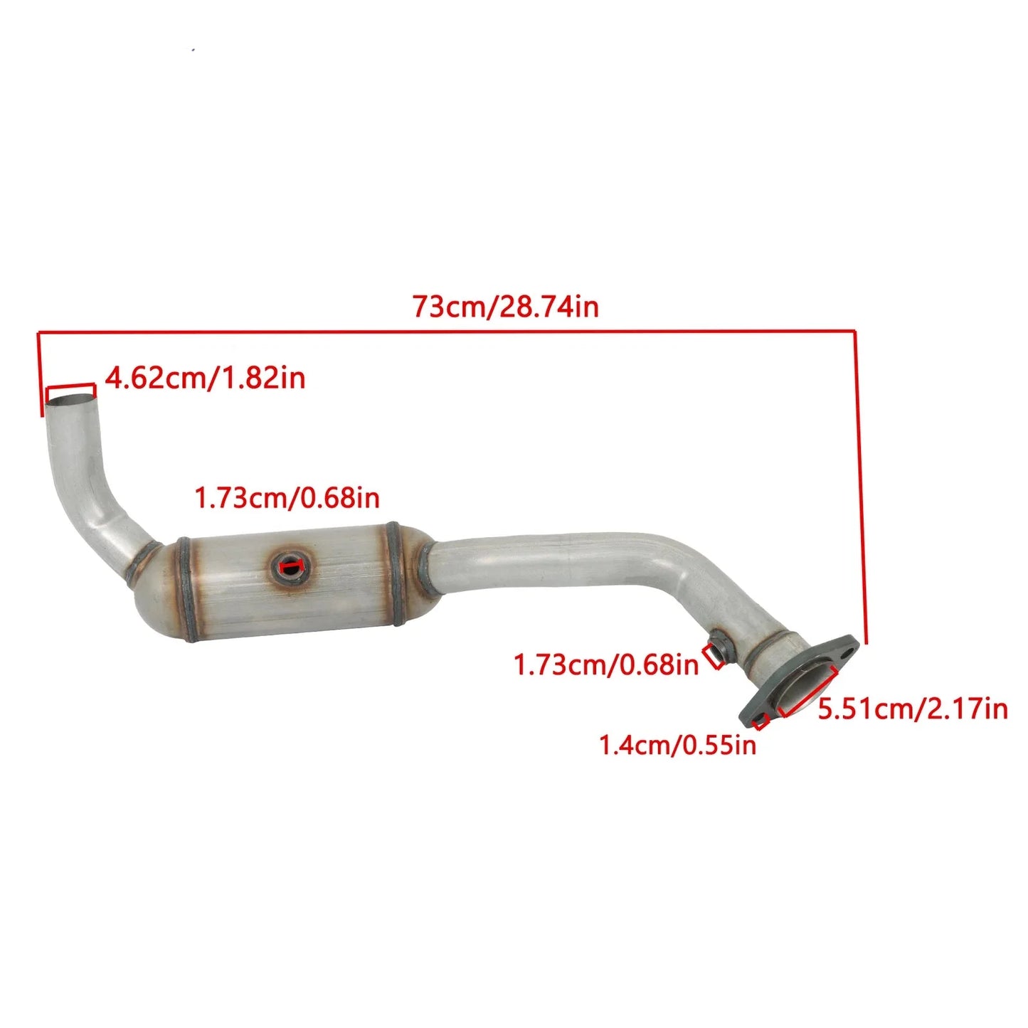 Jeep Wrangler 3.8L 2010-2011 Y Pipe Catalytic Converter Complete Set 50498