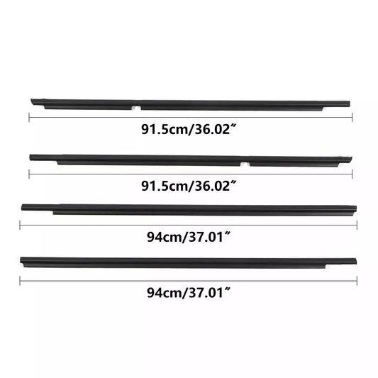 Toyota 4Runner 2003-2009 Car Outside Window Weatherstrip Seal Belt Moulding 68161-35060 68162-35060