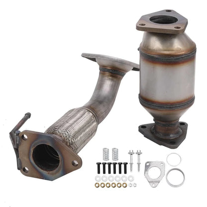 2008-2012 Honda Accord 2.4L 2PCS Flex Pipe+Rear Manifold Catalytic Converter 642118 6H28175