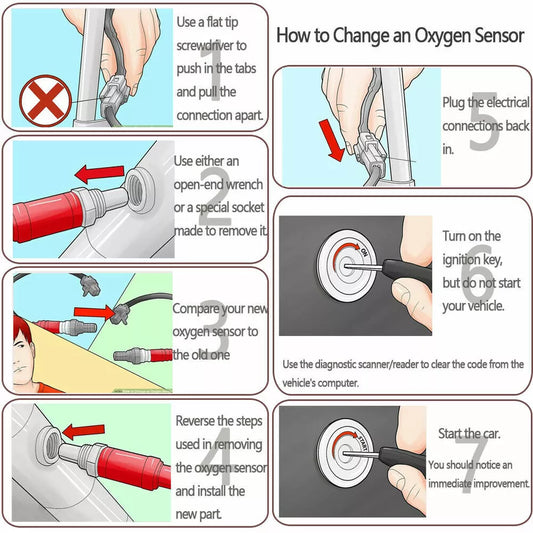 2007-2010 Nissan Pathfinder Frontier Xterra 4.0L 4x 234-9072 234-4297 234-4313 Oxygen Sensor Up&Down