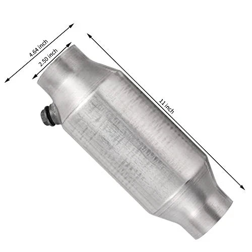 Universal 2X 2.5" 425250 Catalytic Converter High Flow Stainless Steel