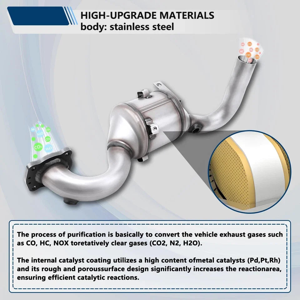 2017-2020 FORD FOCUS III 1766306 Catalytic Converter Type Approved