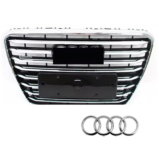 Audi A8 D4 2010-2014 Chrome Black High Quality ABS Front Bumper Grill 4H0 853 651 Radiator Grill