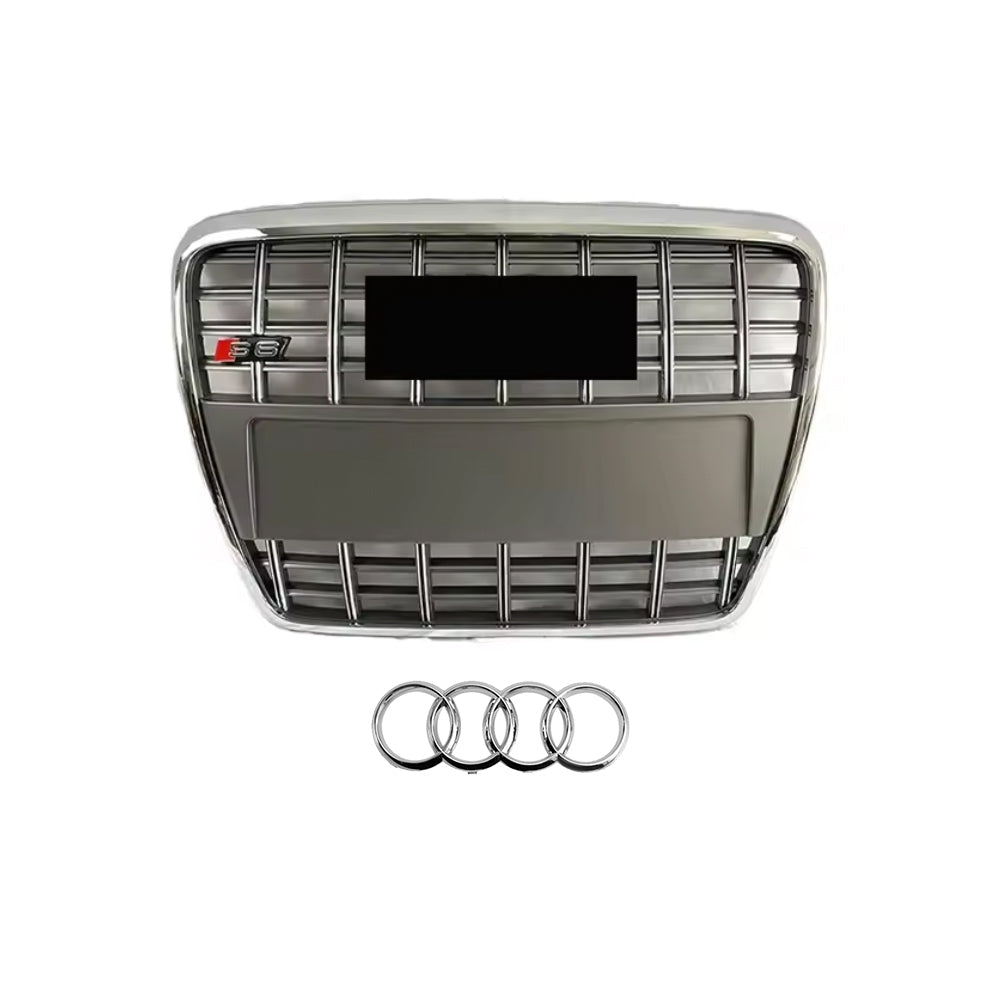 2005-2011 Audi A6 S6 C6 To S6 Style Front Bumper Grill High Quality Upper Grilles