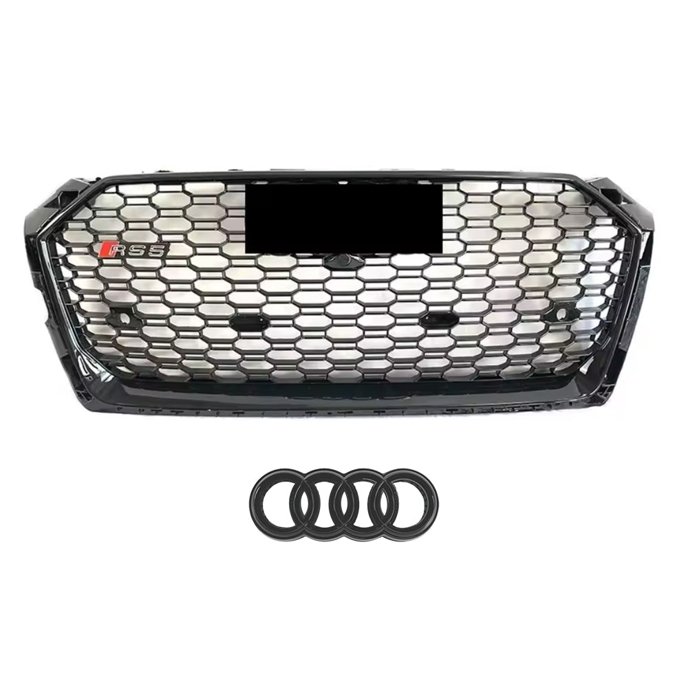 2017-2019 Audi A5 S5 F5 To RS5 Style Front Bumper Grill High Quality Upper Grilles