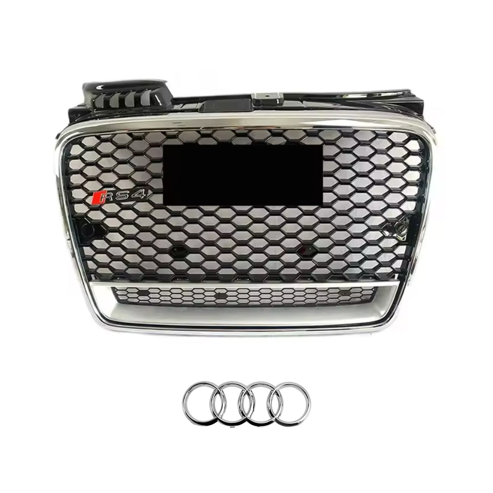 2004-2008 Audi A4 S4 B7 To RS4 Style High Quality Bumper Grill Upper Grill